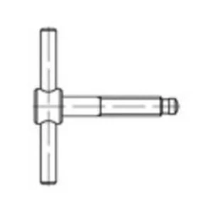 Křídlový šroub TOOLCRAFT 137857, N/A, M20, 90 mm, ocel, 1 ks