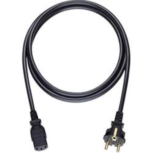 Napájecí kabel Oehlbach 17041, [1x zástrčka s ochranným kontaktem - 1x IEC C13 zásuvka 10 A], 3.00 m, černá
