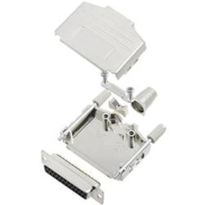 Sada D-SUB zásuvková lišta TRU COMPONENTS TCDPPK25MDBSK, 180 °, pólů 25, pájecí kalíšek, 1 ks