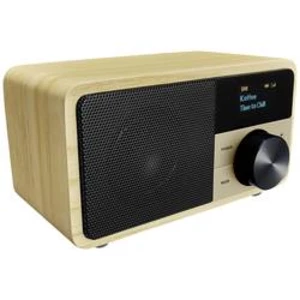 Stolní rádio Sangean Genuine Mini DDR-7, AUX, Bluetooth, dřevo