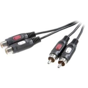 Cinch audio prodlužovací kabel SpeaKa Professional SP-7870204, 5.00 m, černá