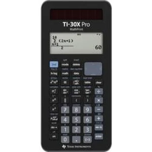 Texas Instruments TI-30X Pro MathPrint školní počítač černá Displej (počet míst): 16 na baterii, solární napájení