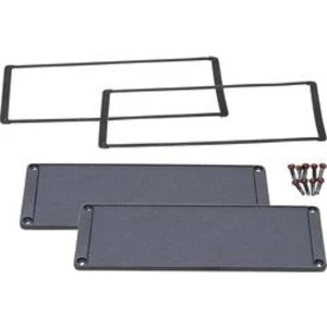 Koncová deska Hammond Electronics hliník, černá, 6 mm, 1 ks