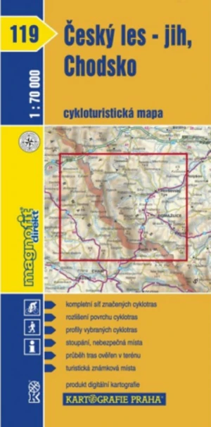 ČESKÝ LES-JIH CHODSKO 1:70 000
