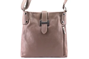 Dámská kožená kabelka crossbody Arteddy - taupe