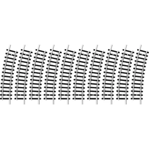 14911 koľaj N Minitrix zahnutá koľaj  15 ° 261.8 mm 10 ks