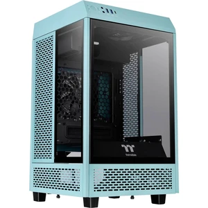 Thermaltake The Tower 100 Turquoise mini tower PC skrinka tyrkysová bočné okno
