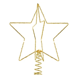 LED svietiaca špička na stromček Sirius Christina Gold, výška 25 cm