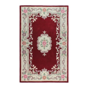 Červený vlnený koberec Flair Rugs Aubusson, 75 × 150 cm