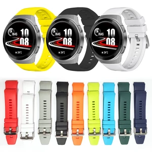Solid Color Universal Replacement Soft Silicone Watch Band Watch Strap for Huawei GT 2e