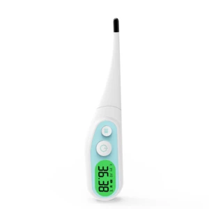 Digital Thermometer 10S Fast Measuring LCD Screen Backlight Thermometer W/ Memory Function For Oral Cavity Armpit Rectum