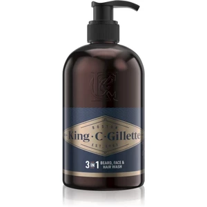 Gillette King C. Beard & Face Wash šampón na bradu 350 ml