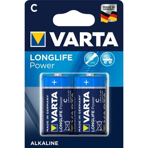 Batéria alkalická Varta Longlife Power C, LR14, blistr 2ks (4914121412) alkalická batéria • 2 ks v balení • typ C • napätie 1,5 V • použitie: hračky, 