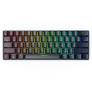 BlitzWolf BW-KB0 61 Keys bluetooth 5.0 RGB Mechanical Keyboard Hot Swappable Wired Dual Mode 60% Gaming Keyboard With So