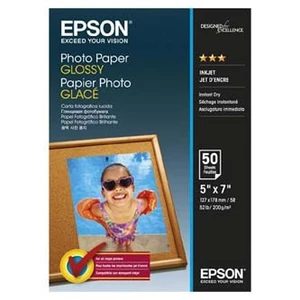 Epson C13S042545 Glossy Photo Paper, foto papír, lesklý, bílý, 13x18cm, 200 g/m2, 50 ks, C13S042545, inkou
