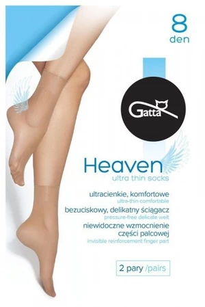 Gatta Heaven 8 den Ponožky Univerzální Natural