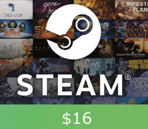 Steam Gift Card $16 Global Activation Code