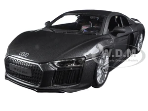 Audi R8 V10 Plus Gray Metallic "Special Edition" 1/24 Diecast Model Car by Maisto