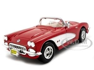 1959 Chevrolet Corvette Convertible Red 1/24 Diecast Model Car by Motormax