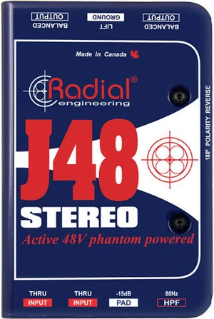 Radial J48 Stereo Procesador de sonido