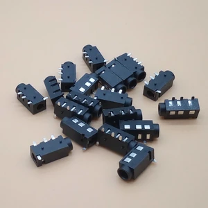 50PCS/Lot 3.5mm Headphone Jack PJ-320D Audio Jack 4 Pin SMD SMT MP3 Accessories PJ320D