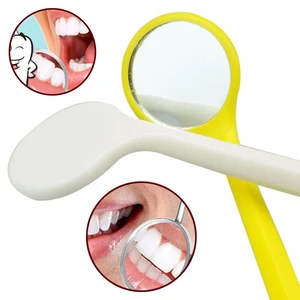 4Pcs Disposable Colorful Plastic Dental Mirror Dental Tooth Mirror Odontologicos Dentist Tools Dropshipping Cute Cheap Produtos