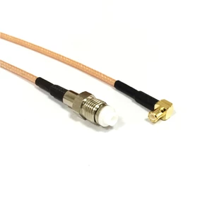 New Modem Coaxial Cable MCX Male Plug Right Angle To FME Female Jack Connector RG316 Pigtail 15CM 6" Adapter