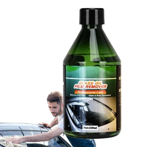 Car Glass Cleaner 260ml Vehicle Windshield Anti Fog Cleaning Spray Vehicle Cleaning Solution For Removing Oil Film Portable