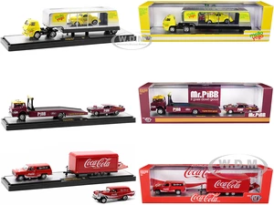 Auto Haulers "Soda" Set of 3 pieces Release 23 Limited Edition to 8400 pieces Worldwide 1/64 Diecast Model Cars by M2 Machines