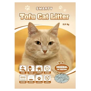 SMARTY tofu cat litter original bez vůně podestýlka pro kočky 2,8 kg