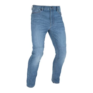 Pánské moto kalhoty Oxford Original Approved Jeans CE volný střih sepraná světle modrá  34/34
