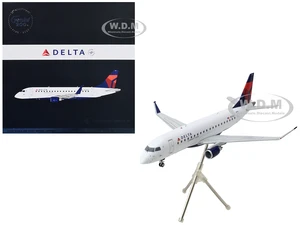 Embraer ERJ-175 Commercial Aircraft "Delta Connection" White with Blue and Red Tail "Gemini 200" Series 1/200 Diecast Model Airplane by GeminiJets