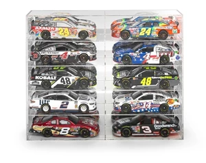 10 Car Acrylic Display Show Case for 1/24-1/25 Scale Models by Auto World