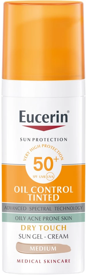 Eucerin Sun Ochranný krémový gél na opaľovanie na tvár Dry Touch OIL CONTROL (stredne tmavý) SPF 50+ 50 ml