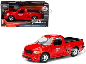 Brians 1999 Ford F-150 SVT Lightning Pickup Truck Red "Fast &amp; Furious" Movie 1/32 Diecast Model Car by Jada