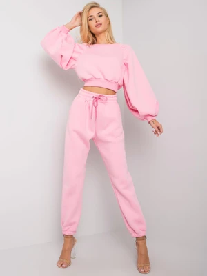 RUE PARIS Pink Womens Sweatshirt