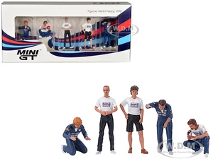 "Martini Racing WRC" 5 Piece Figure Set for 1/64 Scale Models by True Scale Miniatures