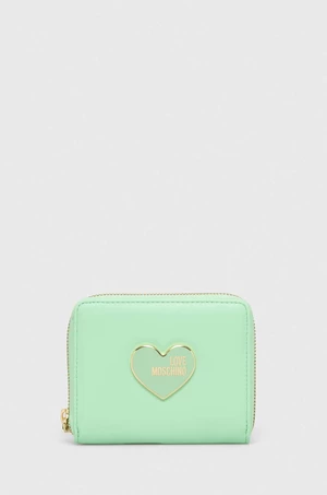 Peňaženka Love Moschino dámsky, zelená farba