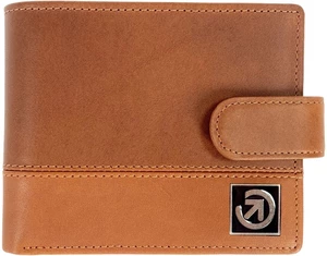 Meatfly Nathan Premium Leather Wallet Brown Portefeuille (CMS)