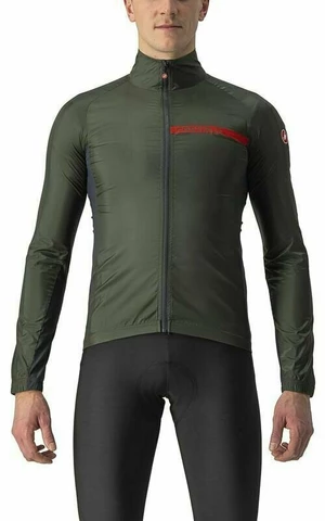 Castelli Squadra Stretch Jacket Military Green/Dark Gray S Jacke