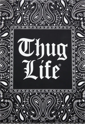 Thug Life Bandana Overthink Black