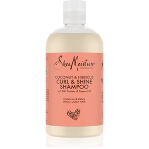 Shea Moisture Coconut & Hibiscus hydratační šampon pro vlnité a kudrnaté vlasy 384 ml