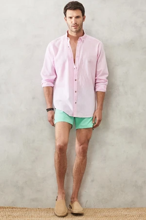 AC&Co / Altınyıldız Classics Men's Mint Standard Fit Quick Dry Swimwear Marine Shorts.