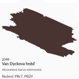 Akvarelová barva Umton 2,6ml – 2348 Van Dyckova hněď