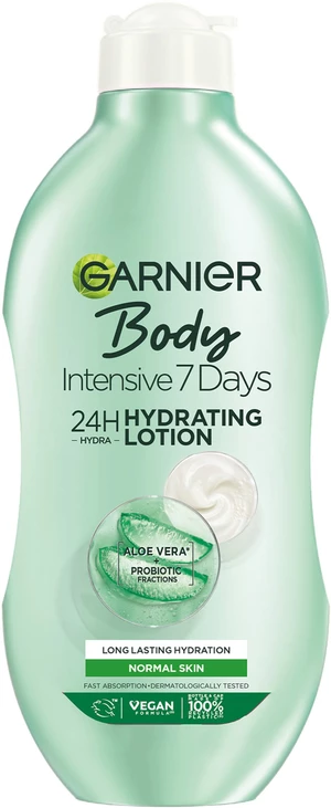Garnier Body Intensive 7 Days hydratačné telové mlieko s výťažkom z aloe vera na normálnu pokožku, 400 ml