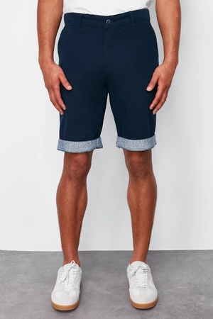 Trendyol Navy Blue Regular Double Trotter Shorts