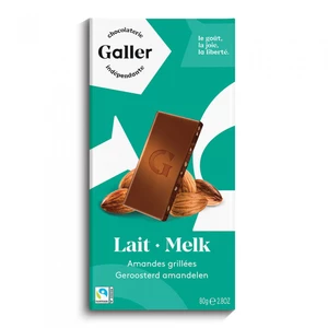 Schokoladentafel Galler ,,Milk Almonds'' 80 g