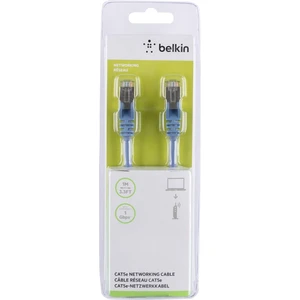 Belkin A3L793BT01MBLHS RJ45 sieťové káble, prepojovacie káble CAT 5e S/FTP 1.00 m modrá s ochranou 1 ks