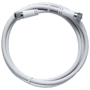 Axing SAT prepojovací kábel [1x F zástrčka - 1x F zástrčka] 1.50 m 85 dB  biela