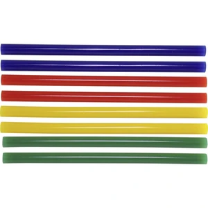TOOLCRAFT TC-11200X8C lepiace tyčinky 11 mm 200 mm žltá, modrá, zelená, červená 250 g 8 ks